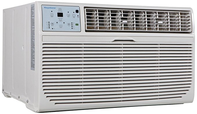Keystone KSTAT10-2C 10000 BTU 230V Through-The-Wall Air Conditioner with Follow Me LCD Remote Control