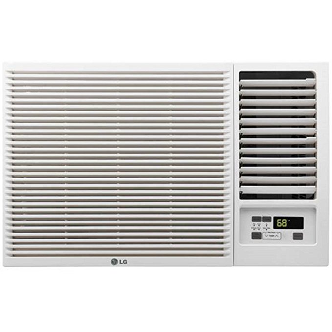 LG 7,500 BTU 115V Window-Mounted AIR Conditioner with 3,850 BTU Supplemental Heat Function