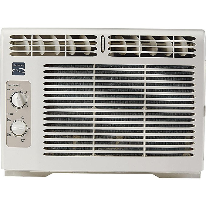 Kenmore 5 000 BTU Window-Mounted Mini-Compact Air Conditioner - White