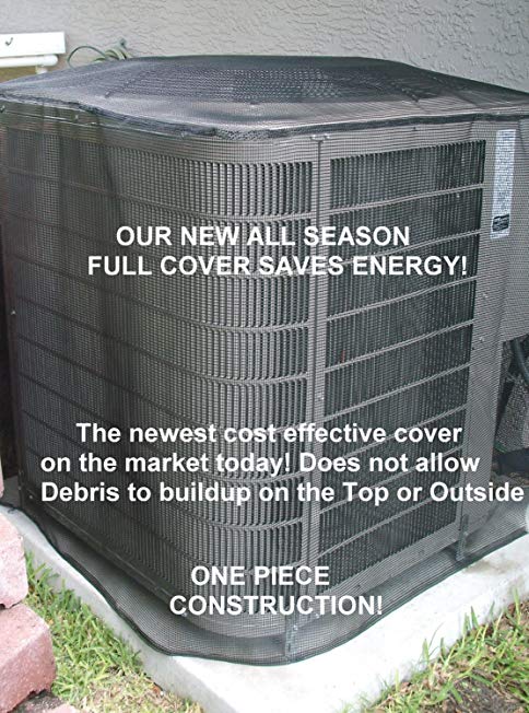 Air Conditioner Cover - Summer Full Cover 28x28x28 Black