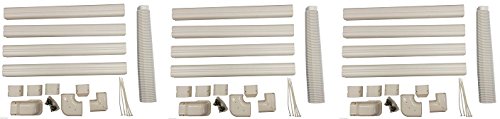 Decorative PVC Line Cover Kit for Mini Split Air Conditioners and Heat Pumps (3-Pack)