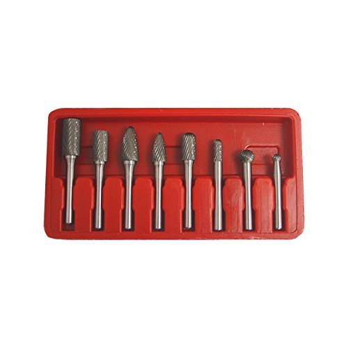 Grip 8 pc Double Carbide Rotary Burr Set by Grip
