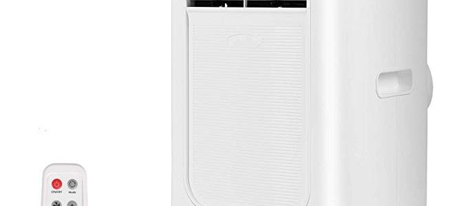 COSTWAY 10,000 BTU Portable Air Conditioner with Remote Control Dehumidifier Timer Function Window Mount (White 27.5″ H) Review
